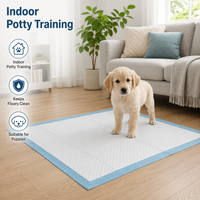 Tapis d'entraînement pour chiens en gros avec noyau absorbant SAP, tapis jetables pour chiots anti-fuites avec film bleu au dos, fourniture directe usine