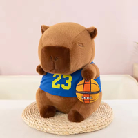 Peluche Capybara Sportive à Habiller Mignonne, Porte-clés, Poupée Dauphin d'Aquarium, Poupée à Attraper, Grand Cadeau d'Échange