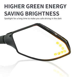 Vélo de <span class=keywords><strong>course</strong></span> accessoires universels rétroviseur latéral en plastique ABS rétroviseur réglable de moto avec clignotant LED - Product Image 4