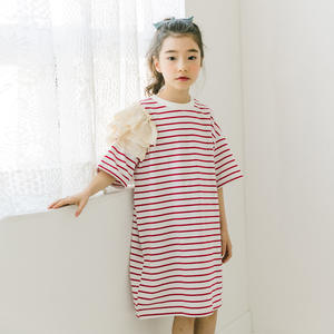 Nouveaux produits : Robes longues rayées pour enfants et bébés filles, vêtements assortis pour la famille, vente en gros depuis la Chine - Product Image 4