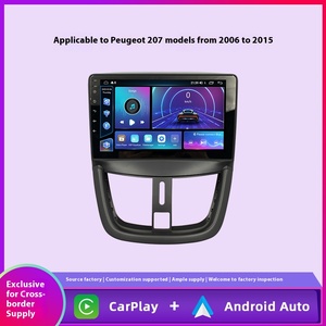 Navigateur <span class=keywords><strong>GPS</strong></span> haute définition 9 pouces pour 06-15 Peugeot <span class=keywords><strong>207</strong></span> Carplay Android Compatible tableau de bord grand écran inverse 1 an - Product Image 6