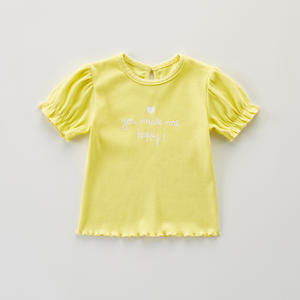 Kaus Bayi Perempuan, Atasan Blus Cantik Lengan Pendek Berbunga Musim Panas Baru - Product Image 6