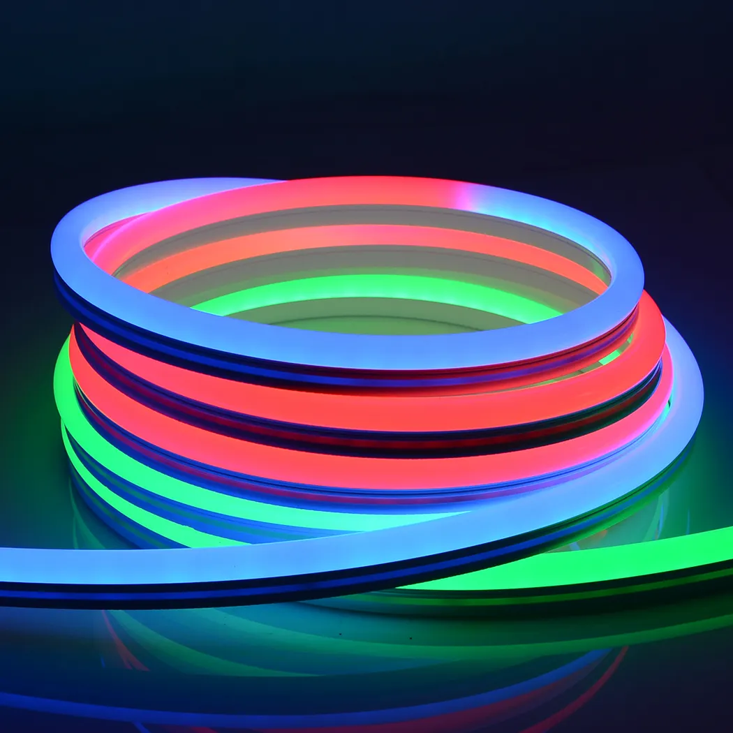 Direccionable DMX Led Neon Flex Signs Cuerda a todo color 12V 24V 6mm 8mm Led Flex Neon Digital 96Leds Neon Tube para Decoración