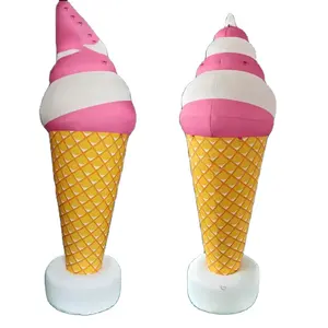 Cono de helado inflable gigante para decoración publicitaria inflable personalizado