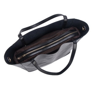 Fábrica China <span class=keywords><strong>al</strong></span> <span class=keywords><strong>por</strong></span> <span class=keywords><strong>mayor</strong></span> de cuero genuino negro señora bolso de mano para mujer - Product Image 6