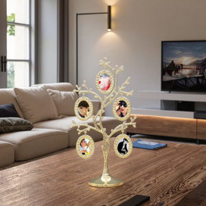 Cadre photo arbre généalogique personnalisable AIDARY – Vente en gros, personnalisable par sublimation, en alliage d'aluminium, style américain, décoration intérieure - Product Image 6