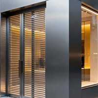 Panneau composite en aluminium (ACP/ACM) Alumetal 3 mm A2 ignifuge, écologique, moderne, revêtu de PVDF pour façade murale intérieure/extérieure