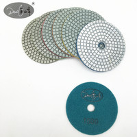 Daofeng Tampons de polissage abrasifs diamantés de 3, 4, 5 et 6 pouces pour pierre et granit, personnalisables OEM, utilisation humide, 50 unités # -3000 #   Grit