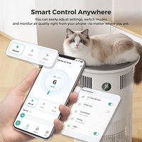 Purificateur d'air domestique Airdog P50 avec affichage de l'IAQ et contrôle par application mobile pour l'asthme et les allergies