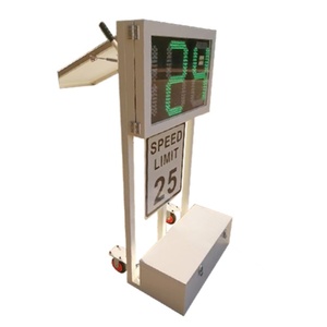 Señales de Advertencia de Tráfico Portátiles con Pantalla LED Solar, Señal de Radar de Límite de Velocidad - Product Image 1