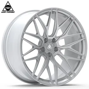 Roues de voiture de tourisme en alliage forgé woaforgé multi-rayons argent chrome 5x112 5x130 21 22 24 20 pouces jantes pour bmw réplique jantes