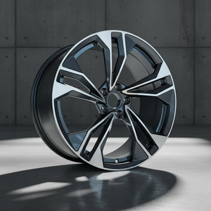 Jantes sport haute qualité, nouveau design multi-rayons, noires, forgées, 18-20 pouces, 5x112 pour Audi, jantes forgées sur mesure apex 18+ - Product Image 1