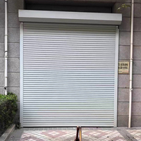 Porte à enroulement en aluminium sur mesure, électrique, antirouille, résistante au vent, pour garage, devanture de magasin