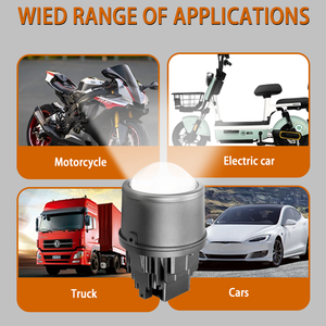 CAROLYN Universal faros antiniebla proyector Amarillo Blanco color ventilador refrigeración 3,0 pulgadas LED faro antiniebla Kit de proyector para Toyota Honda - Product Image 6