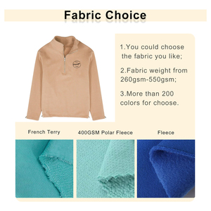 Logotipo personalizado impreso deportivo hombres 310 gramos polar Color sólido Jogging conjunto media cremallera cuello alto chándal transpirable otoño - Product Image 2