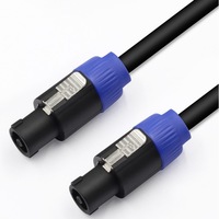 Cable de Audio XLR Nl4fc de Cuatro Núcleos con Blindaje Trenzado y Revestimiento de PVC, Conector para Altavoz Speakon, en Stock