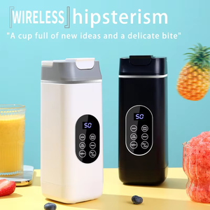 Novo Liquidificador Portátil Sem Fio com 12 Lâminas, Autolimpante, Triturador de Gelo, 420ml, 50W de Potência, Carregamento USB, Copo de Viagem - Product Image 3