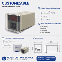 Pasokan Pabrik Seri XMTD | Termostat XMTD-2001 Tersedia Pengatur Suhu Dial Plug untuk Oven Industri