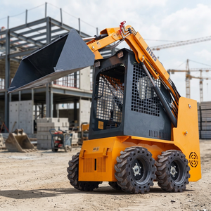 Minicargadora con Ruedas de Venta Directa de Fábrica, Carga Operativa de 300 kg, Cucharón de 0.2 m³, Control Piloto para Trabajos Agrícolas y de Construcción - Product Image 1