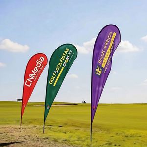 Kit de Poste Rectangular para Publicidad Exterior con Bandera en Forma de Lágrima y Logotipo Personalizado para Festivales - Product Image 3