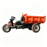 Camion à benne basculante électrique à trois roues hydraulique pour l'exploitation minière, l'agriculture, l'ingénierie et le transport, véhicule électrique