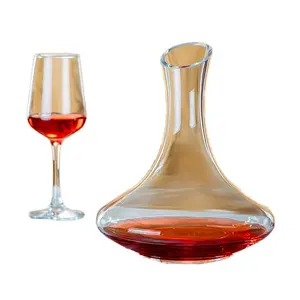 Amazon Hot Selling Crystal Handgeblazen U-Vormige Glazen Karaf Rode Wijn Glazen Karaf