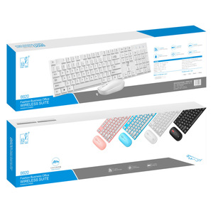 For Chasing Light Leopard 8820 Business Office Chocolate Ultra-thin Notebook <strong>Wireless</strong> <strong>Keyboard</strong> <strong>and</strong> <strong>Mouse</strong> Set - Product Image 6