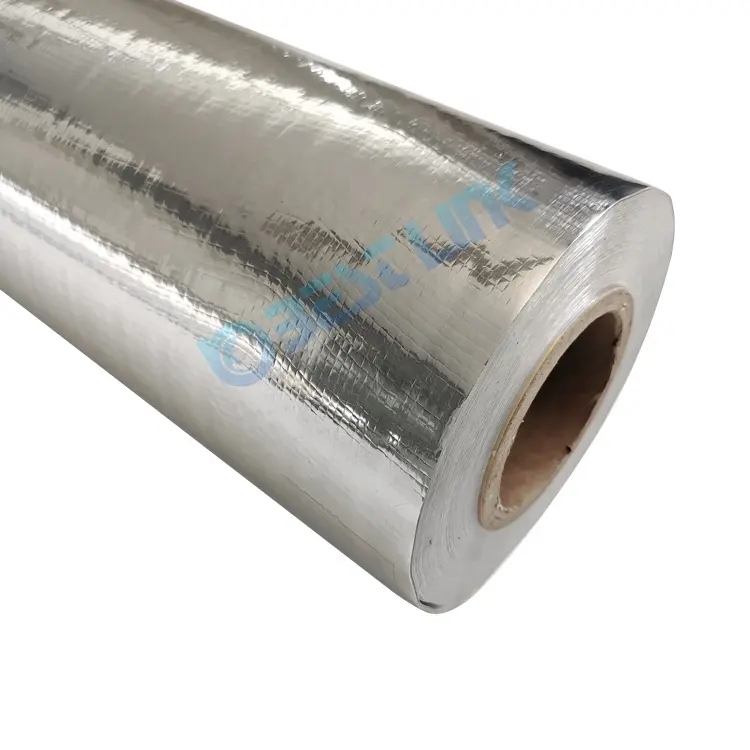 Aluminium folien isolierung laminierte Kunststoff gewebte Poly folien für feuchte Feuchtigkeit barriere