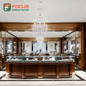 Vitrina de Exhibición para Joyería, Acabado Laminado, Mueble de Exhibición para Espacio de Boutique - Product Image 1