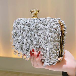 Sac de soirée à strass pour femme, nouveau style, tendance, pour mariage, fête, pochette de soirée en cristal, sac à main - Product Image 3