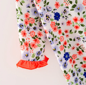 Listo para enviar niñas pequeñas Coral suave leche vestido de seda estampado Floral manga larga tejido <span class=keywords><strong>saco</strong></span> de dormir <span class=keywords><strong>pijama</strong></span> para <span class=keywords><strong>invierno</strong></span> primavera - Product Image 5