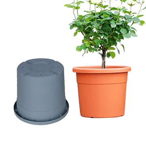 Cheap Wholesale Outdoor Indoor Balcony Family Garden Plastic Flowerpot Plant Nursery Plant Pot