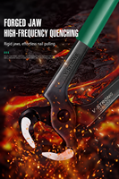 Pince coupante industrielle V-strong pour bricolage, pince tournevis, pince de charpentier, extracteur de clous, coupe-clous en acier au chrome vanadium