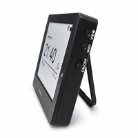 Kylendar Mini Horloge de Bureau Intelligente à Écran E-Paper 4,2 pouces, Affichage de la Date et de la Météo, Décoration d'Intérieur pour Chambre, Étagère, Entrée, Bureau