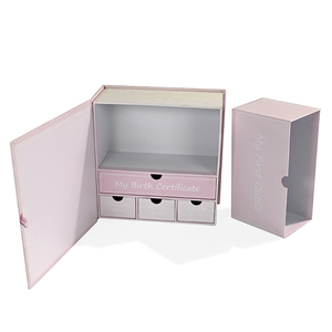Soy Ink Custom Design Baby <b>Memory</b> Gift <b>Box</b> with Magnetic Lid Eco Friendly Baby Packaging <b>Box</b> for Newborn Keepsakes - Product Image 5