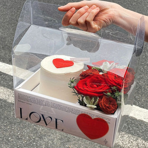 <strong>Luxury</strong> Clear White Pink Tall Transparent <strong>Flower</strong> Cake <strong>Box</strong> Wedding Valentine's Day Mother's Day Birthday Party Gift <strong>Box</strong> - Product Image 1