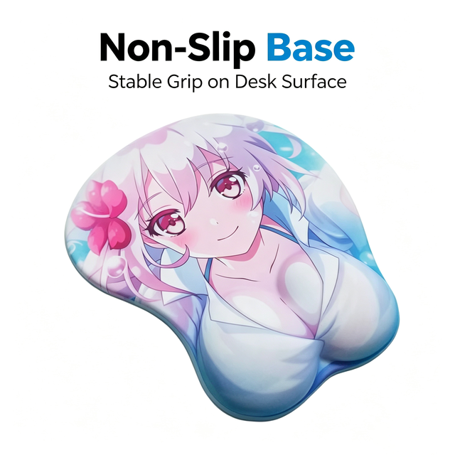 3D Sexy Beauty Silicone Mouse Pad Creative Wrist Rest Support Cartoon Anime Water Resistant Scratch Proof