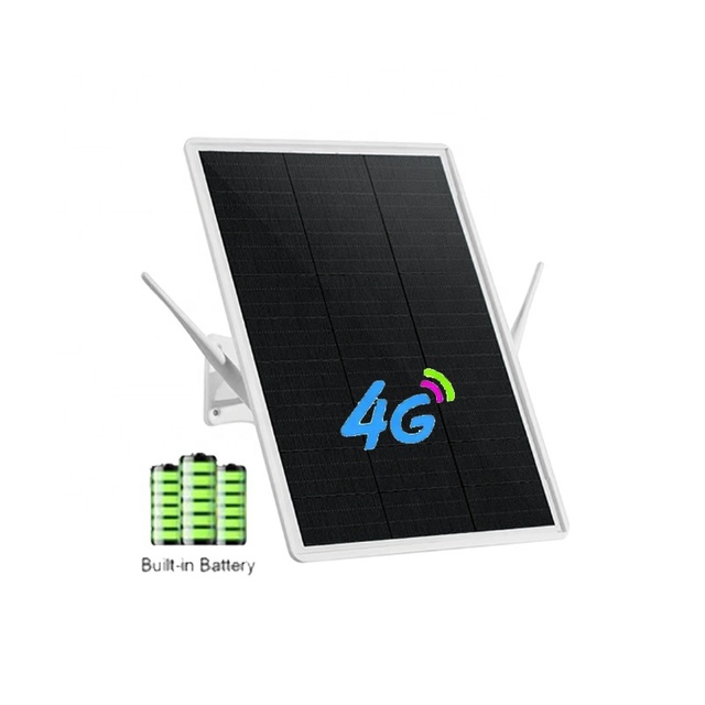 Portable 15W Solar Panel 24/7 Working 4G LTE Wi-Fi Wireless Router with Sim Card Slot for Outdoor Use Style PTZ Camera CCTV