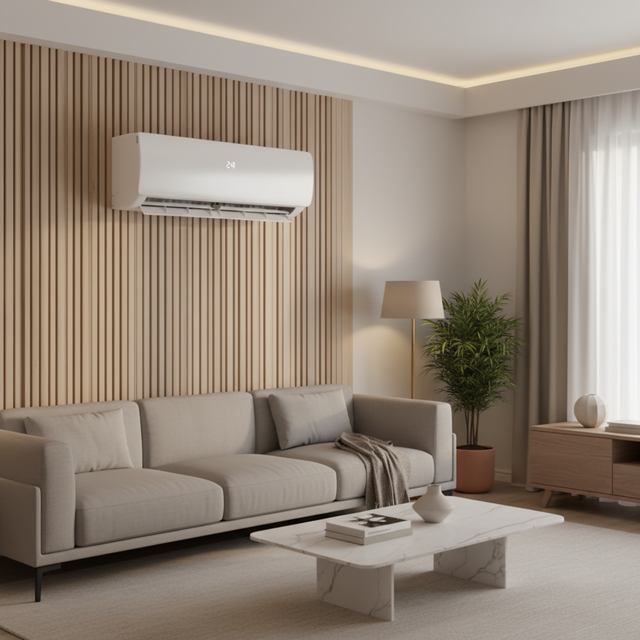 New High Quality Electric R410A 9K/12K/18K/24K BTU 50Hz Inverter Cooling Heating Split Air Conditioner for Household & Hotel Use