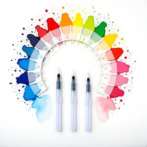 Mini Watercolor Brush <b>Pen</b> Water Paintbrush with <b>Refillable</b> Reservoir, Assorted Brush Tips - Product Image 3