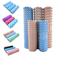 Rouleau de massage musculaire haute densité pour la relaxation, en mousse camouflage, avec logo personnalisé, rouleau creux en mousse EVA pour le yoga et le dos