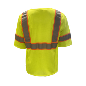 Gilet de travail haute visibilité CITICITY pour géomètres, réfléchissant, avec fermeture éclair sur le devant, bicolore, manches en maille, avec poches - Product Image 2