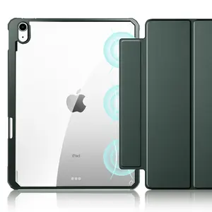 Şeffaf şeffaf case arka ile uyumlu iPad hava durumu 4th nesil kalemlik, fit iPad hava 4 10.9 inç 2020