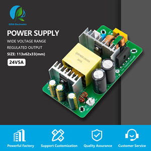 Qida กรอบเปิด120W ระบบควบคุมเครื่องขยายเสียงอัจฉริยะ DC แบบเดี่ยวใช้ในอุตสาหกรรม100-240V อินพุต24V เอาต์พุต5A 1A 60Hz รับประกัน2ปี - Product Image 5