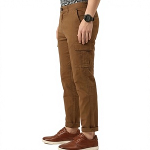 Pantalones de trabajo con múltiples bolsillos y costuras de calidad para construcción, pantalones cargo resistentes para hombre, pantalones cargo para trabajo industrial. - Product Image 3
