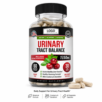 Cápsulas para el Equilibrio del Tracto Urinario, Fórmula Botánica de Arándano y Diente de León, Sin GMO, Sin Gluten, Suplemento Diario para la Salud Urinaria