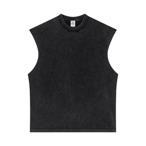 <span class=keywords><strong>Camiseta</strong></span> sin mangas deportiva de verano para <span class=keywords><strong>hombre</strong></span>, lisa, transpirable, de algodón dobby tejido de 210 g, con estampado personalizado OEM al por mayor - Product Image 3
