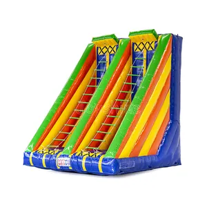 Đôi Làn Jacobs Thang Wipeout Trò Chơi Tương Tác Inflatable Twister Leo Thang Cho Bán