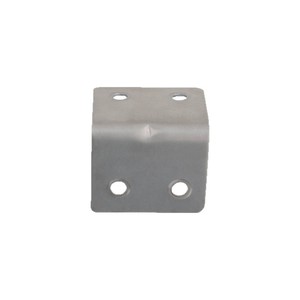 Soporte angular de acero inoxidable 40x20mm con acabado cepillado para conectores de herrajes de muebles - Product Image 4