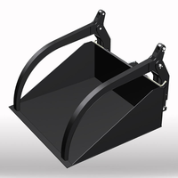 Attache de chariot élévateur japonais robuste, godets à charnières personnalisés et fourches basculantes à vendre